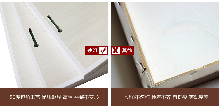妙如 客厅装饰画无框画现代简约中式挂画卧室餐厅壁画沙发背景墙三联画 大展宏图 70*70*3 三件套25MM厚