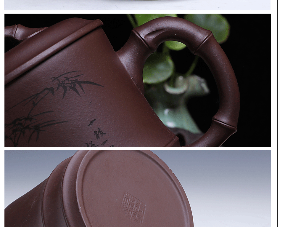 
                                        宜兴原矿老紫泥 紫砂紫砂杯手工  大竹节盖杯550cc紫砂杯茶杯茶杯 过滤 一陶一社                