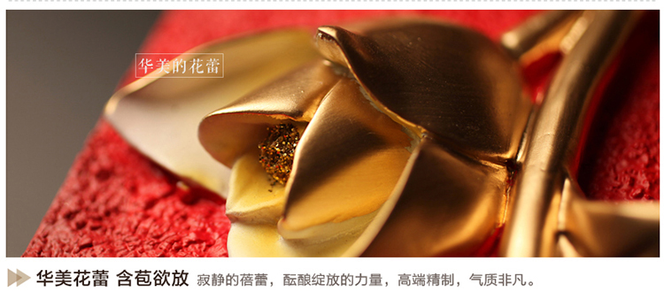 福雕家饰 现代装饰画卧室画玄关画中式画 无框三联浪漫唯美风格 家居浮雕画挂画立体画 挚爱 咖啡色-深咖啡色底板  60*60*3