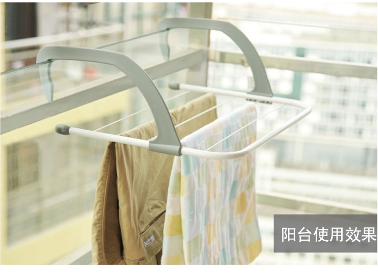 十指紧扣 暖气片晾衣架窗外阳台小衣物晾晒衣架 多功能四季晾晒架神器 2个晾衣架