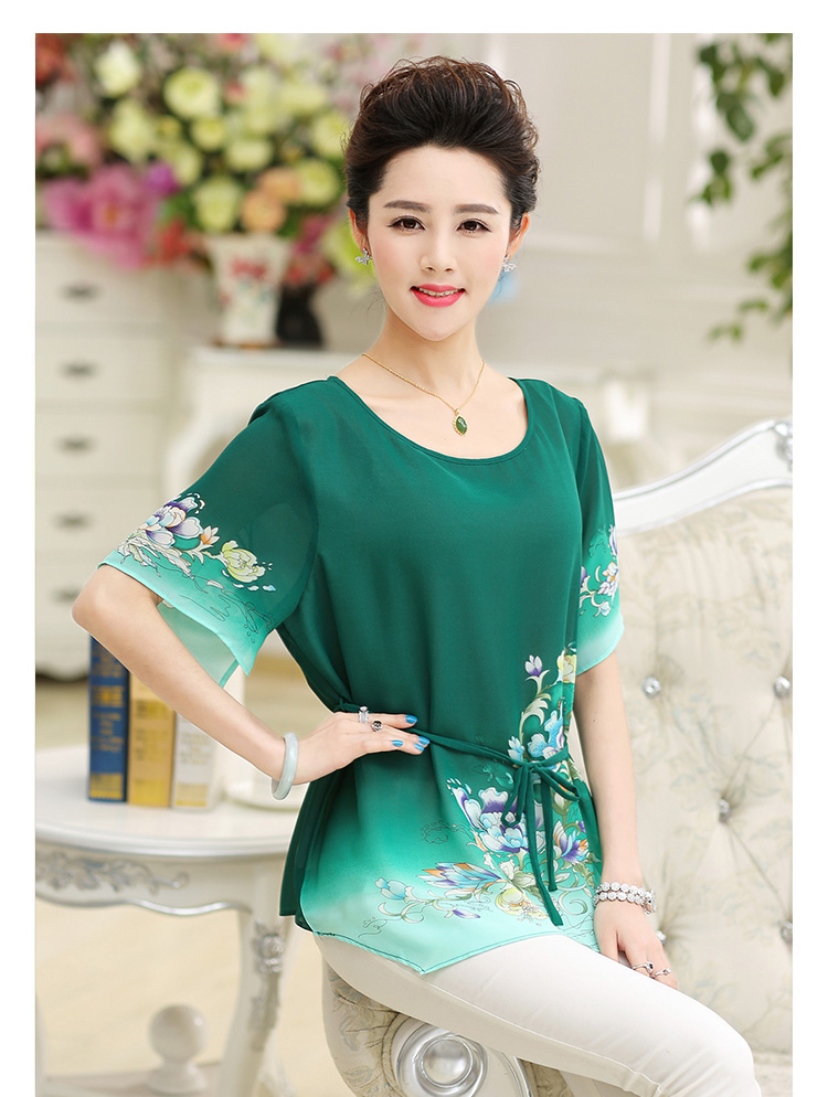 Better Cayman's 2015 Korean version of the new, larger mother load summer short-sleeve shirt T Summer Snow loose woven shirts middle-aged style blouses 9667 better color 4 XL pictures, price, brand platters! Elections are good character, the national distribution, so why buy now enjoy more preferential! Health