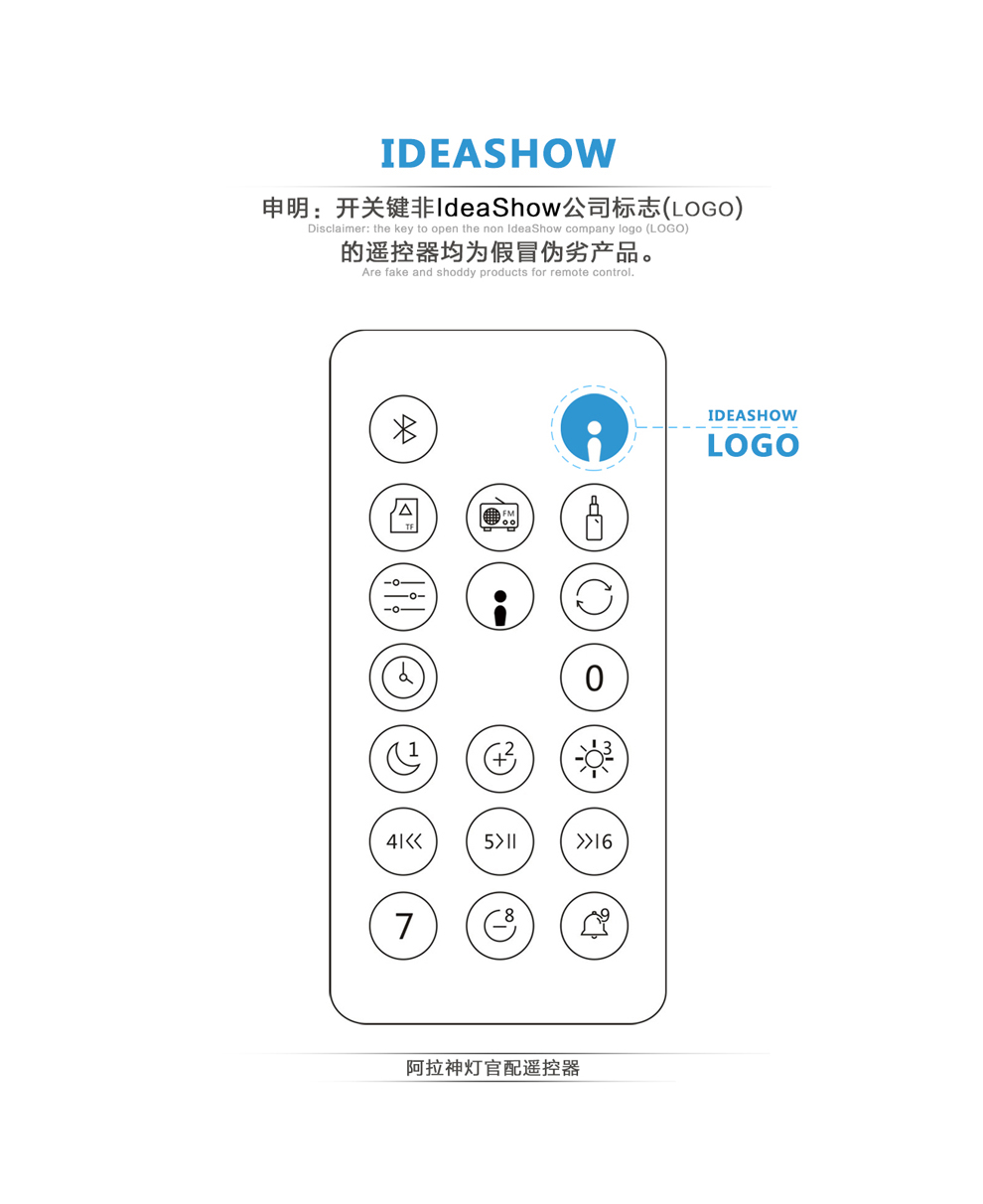 IdeaShow 阿拉神灯创意家居台灯蓝牙音响闹钟多功能夜灯便携无线蓝牙音箱情人节浪漫摆件 蜜桃粉