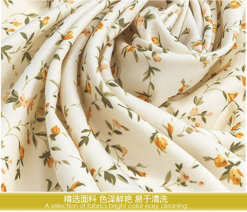 田园风光 布艺蕾丝餐桌布椅套台布椅垫 千朵玫瑰系列-红色 坐垫+靠背垫1人位