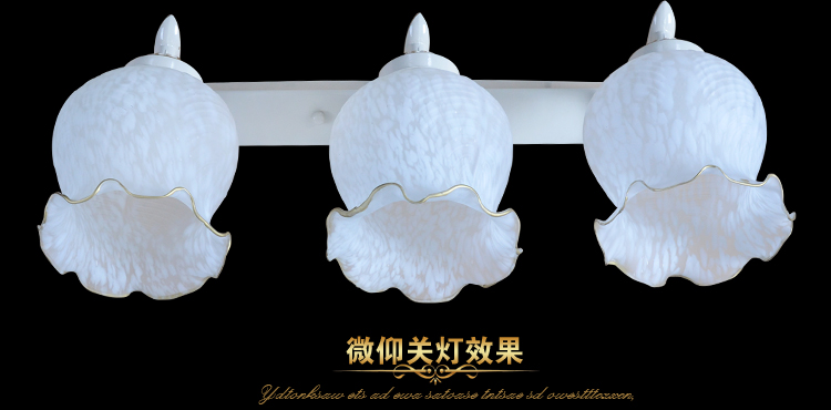 欧式地中海田园镜前灯三头复古美式卫浴室卫生间灯具6602 6602-3镜前灯