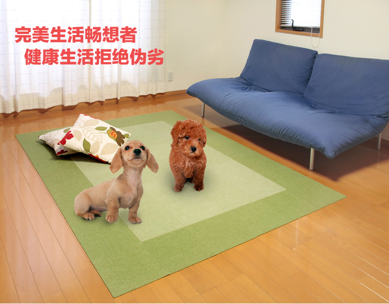 
                                        日本进口楼梯垫踏步垫梯免胶自粘脚垫 自吸楼梯防滑垫 绿色纯色1片装 45cmx21cm                