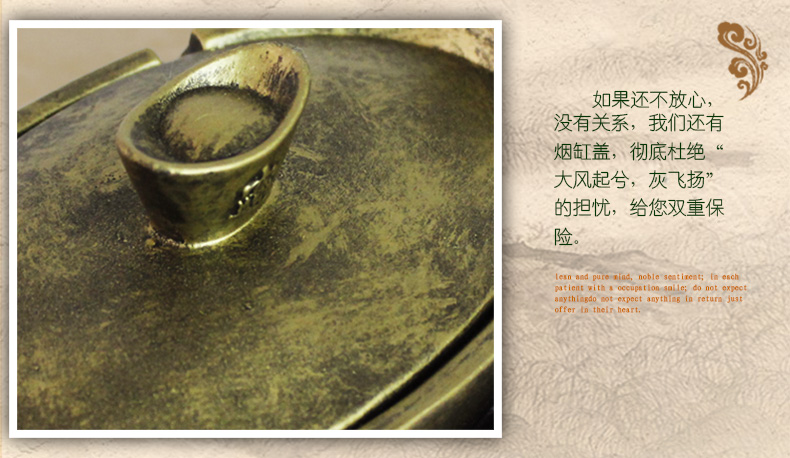
                                        欣润一帆风顺帆船摆件烟灰缸创意大号欧式带盖帆船模型 复古款 20*11*10 复古款                