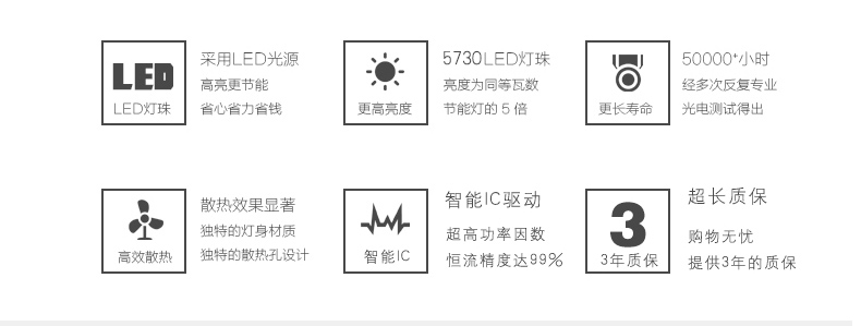 莱维 LED灯泡 球泡灯U型节能灯泡2U 4U e27螺口灯座5W12W7W白光家用 18W/E27/白光 白光