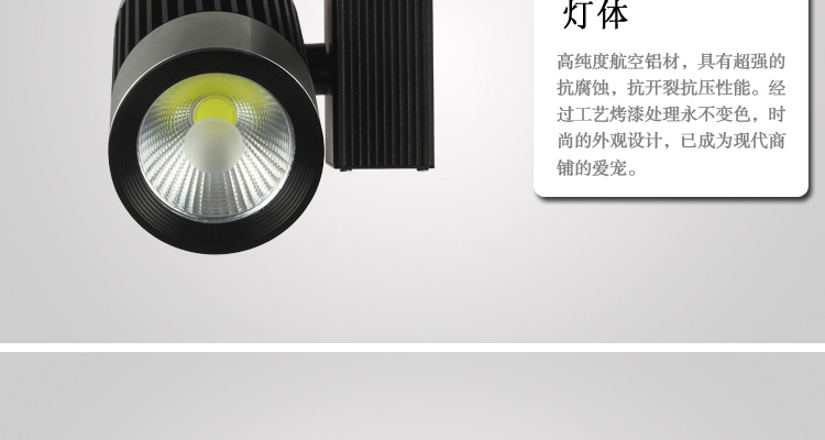 饰嘉LED射灯 天花灯 轨道灯 15W暖白光线