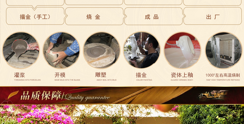 
                                        臻爵家饰品牌原创欧式果盘 高脚陶瓷家居创意水果盘装饰品摆件                