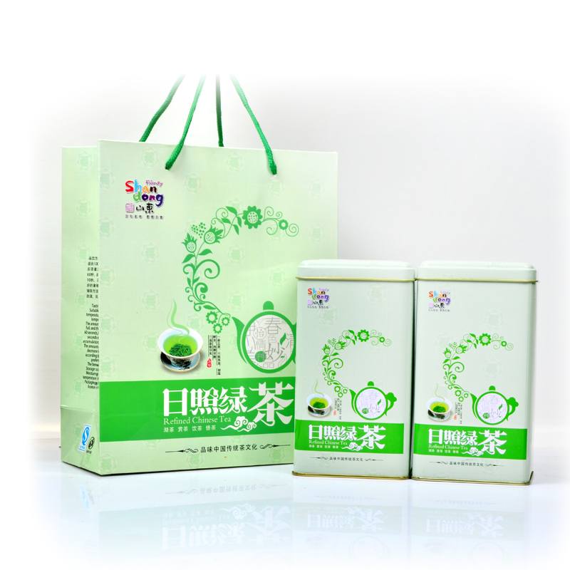 丰秋飘雪日照绿茶浓香型山东特产春茶茶叶400g