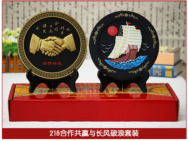 
                                                            集里雅韵活性炭雕工艺品乔迁新居礼品搬家酒柜电视柜小摆件新家居客厅软装新房间家装饰品摆设 218金边家+金边福实惠套装                