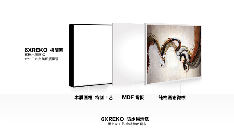 
                                        云图 抽象装饰画北欧现代简约竖版客厅玄关办公室酒店咖啡厅沙发背景墙三联挂画 一套ABC画面 50*70(黑色框)                