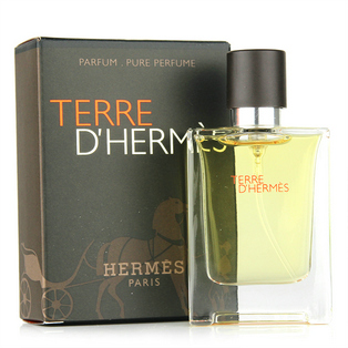 包邮terre d"hermes parfums爱马仕大地男士浓香水75ml浓缩版持久试管