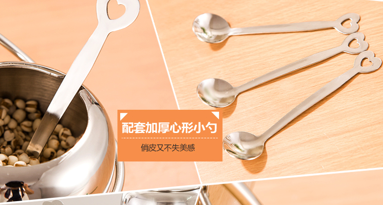 古采尼厨房用品不锈钢调味罐调料罐调味瓶调料瓶调料盒调味盒套装带勺子 3个送支架