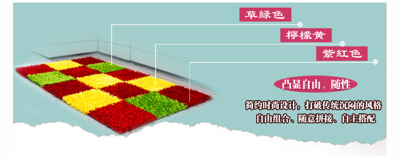 
                                        丽家家居 方块拼接地毯客厅地毯卧室德国进口地毯 灰色单片 40*40厘米                