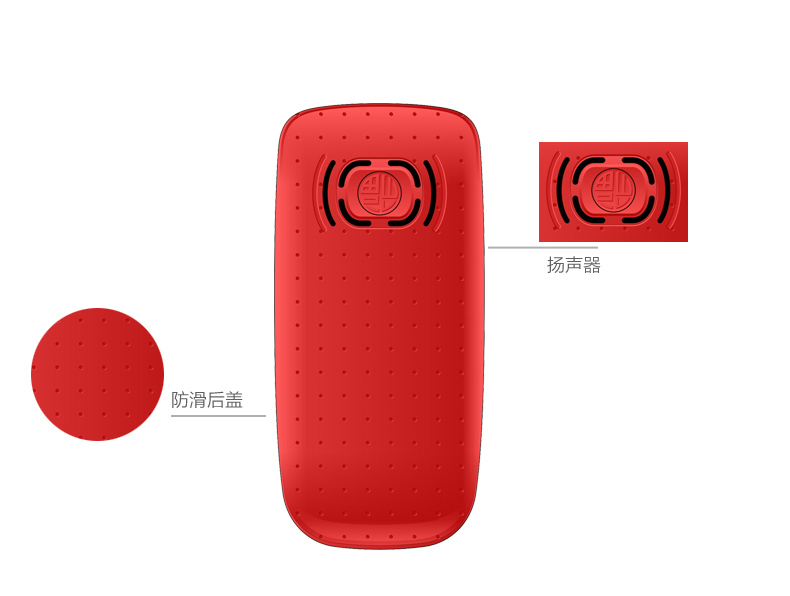 首信(CAPITEL)S900 联通\移动2G翻盖老人手机 手机 珍珠白