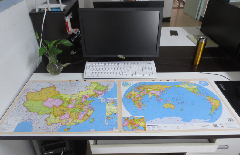 中国地图 世界地图 地球太阳系 二十四节气 55*40厘米 儿童地图