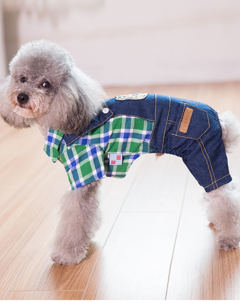 狗狗衣服 冬装背带裤 泰迪四脚衣 小型犬比熊贵宾犬宠物秋装小狗秋冬