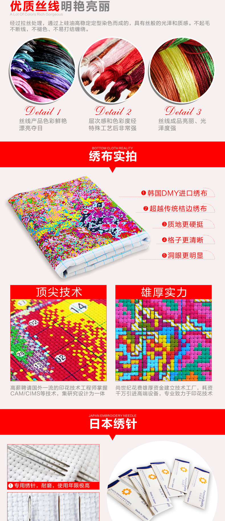 
                                        尚世纪十字绣3D客厅大画印花 5D钻石画满钻圆钻钻石绣卧室花开富贵金孔雀 棉线版非满绣140*54cm                