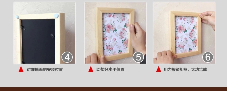 图慕 实木圆边欧式相框 7寸 10寸 挂墙 摆台 复古相架 创意相片架 深咖色 10寸摆式( 高档欧式 )