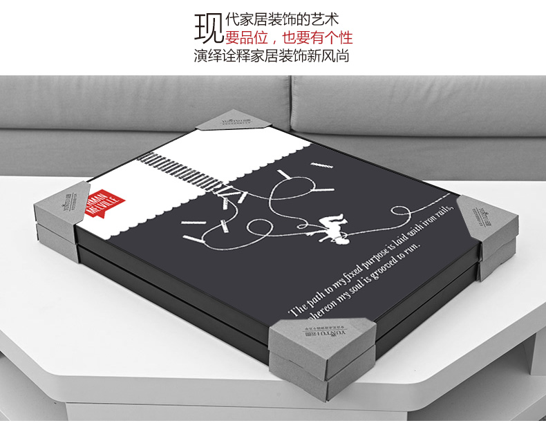 
                                        云图 创意励志 黑白装饰画现代简约酒吧咖啡厅办公室文化挂画墙画 一套ABC画面 40*60(黑色框)                
