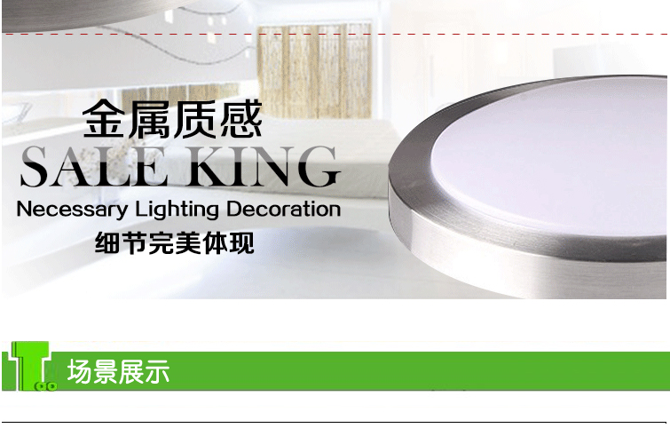 帝帛灯饰 LED吸顶灯灯罩双层加厚不钢材圆灯具外壳光源吸顶底盘磁柱灯具 YL灯罩 12瓦LED贴片