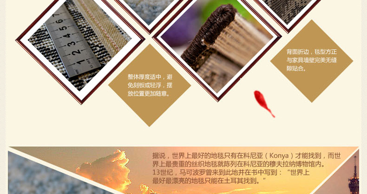 巴比伦（babylon）进口仿羊毛客厅茶几餐厅书房卧室地毯 典雅黑 2400MMx3400MM