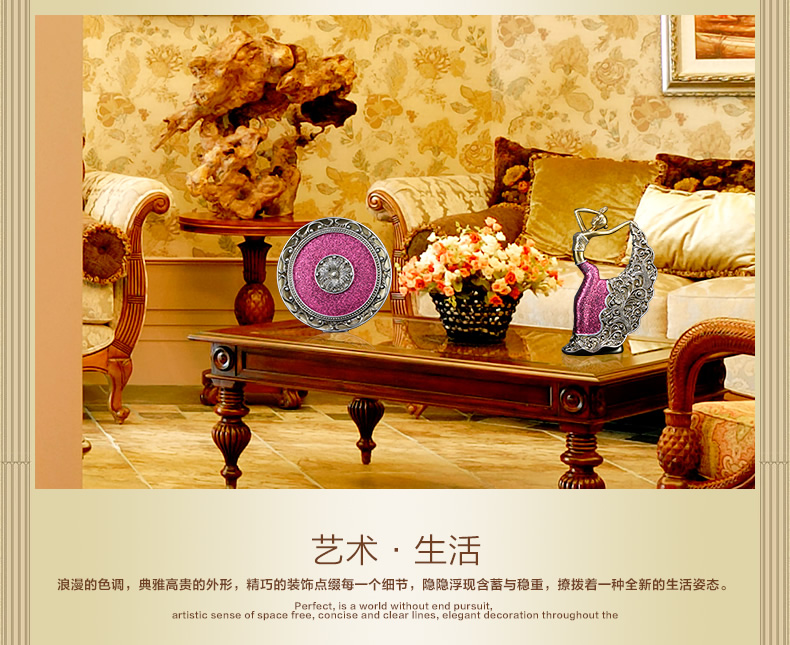 
                                        欣润树脂人物个性摆件舞女房间装饰品客厅 时尚简约摆设创意工艺品 大号 粉色+绿色 一对人 高51.5CM                