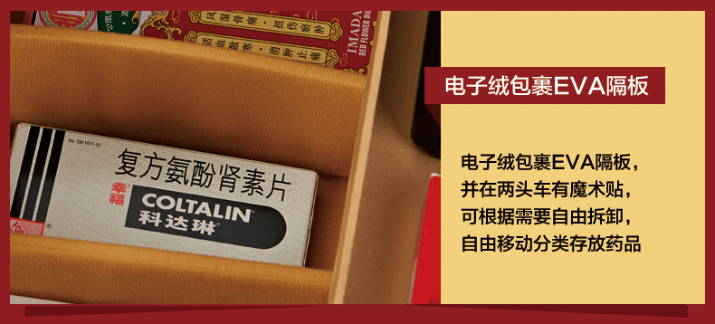 
                                        俊葳chanceway药箱 双开收纳箱 安全医药箱 保健箱大号/中号 大号医药箱 E5011-1                