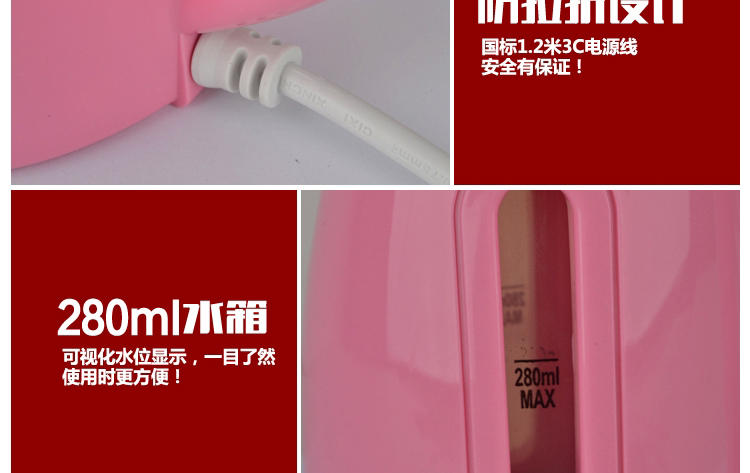 
                                        便携式手持挂烫机迷你蒸汽电熨斗家用多功能YY-808 白色                
