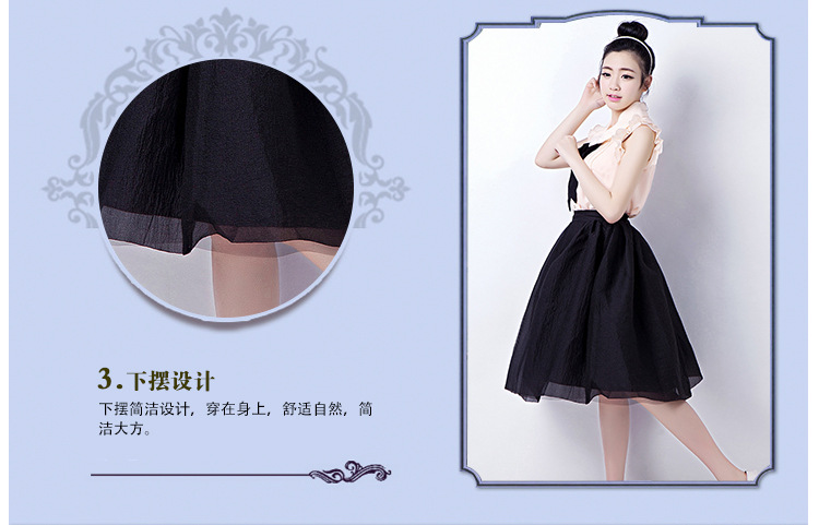 2015夏季新款衬衫雪纺衫女夏短袖时尚女衬衣衬衫FZ0859SHDX 米粉色 M号