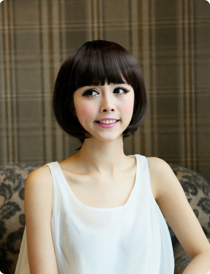 金凯丽假发 短发 帅气 蘑菇头 短发女生 bobo头 修脸非主流时尚可爱