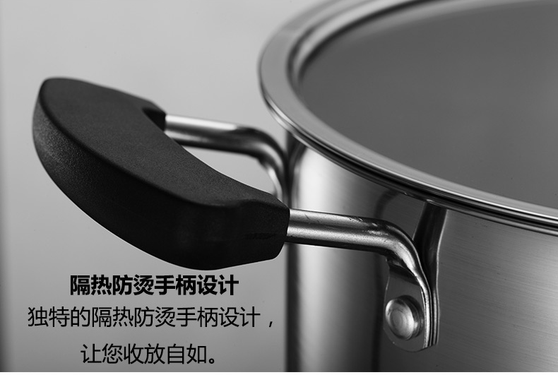 徳世朗不锈钢奶锅迷你小汤锅复底煮粥煮面锅具德国工艺DSL-M030