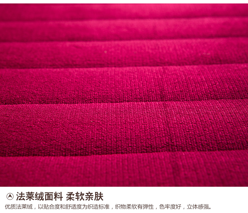 
                                        漫晴家纺 加厚床垫床褥子 法莱绒榻榻米床垫子 学生床垫被 单人双人床褥可折叠 欧美风情 150cm*200cm                