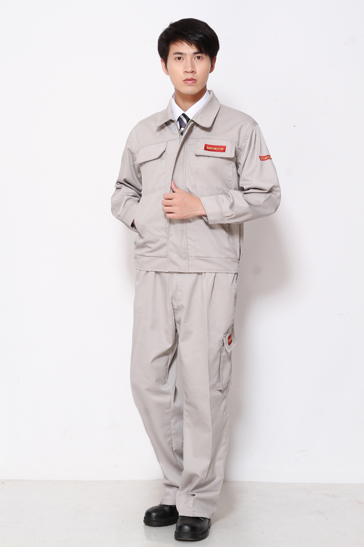 荣威长袖工作服上汽荣威4s店售后维修服装维修站汽修人员工衣 卡其色