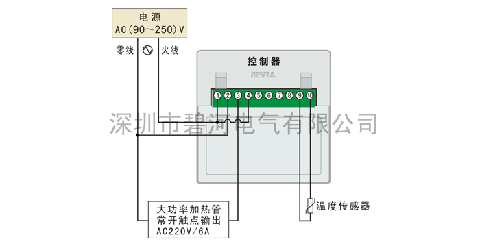 gw380c碧河智能数显高温加热智能温度控制器烤箱炸炉温控器 高温探头