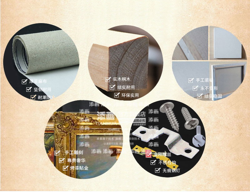 添画 欧式纯手绘油画家居装饰画酒店卧室挂画人体艺术装饰油画 复古金框 70*80CM