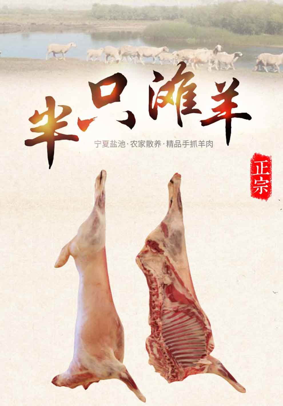 烹饪建议:火锅,炒菜,炖菜,烧烤 品种:滩羊 饲养方式:散养 分类:整羊