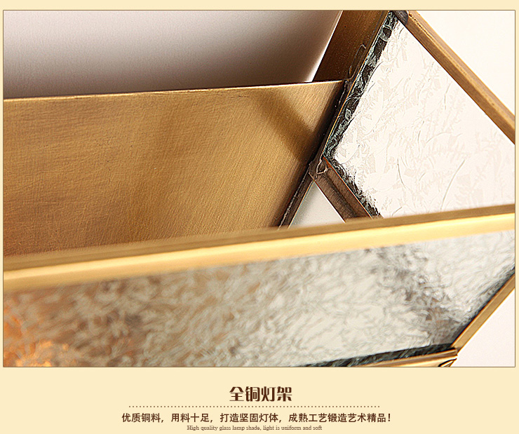 蒙特丽 客餐厅卧过道壁灯TBX1 美式乡村全铜灯具 (B) 型号TB51_26*18cm