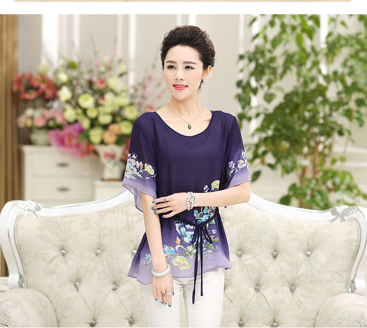 Better Cayman's 2015 Korean version of the new, larger mother load summer short-sleeve shirt T Summer Snow loose woven shirts middle-aged style blouses 9667 better color 4 XL pictures, price, brand platters! Elections are good character, the national distribution, so why buy now enjoy more preferential! Health