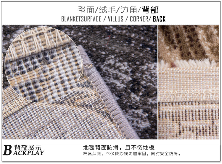 
                                        丽家地毯 雅典娜现代风格地毯 客厅卧室地毯  床边毯飘窗满铺地毯 7913-GY 240*340cm                