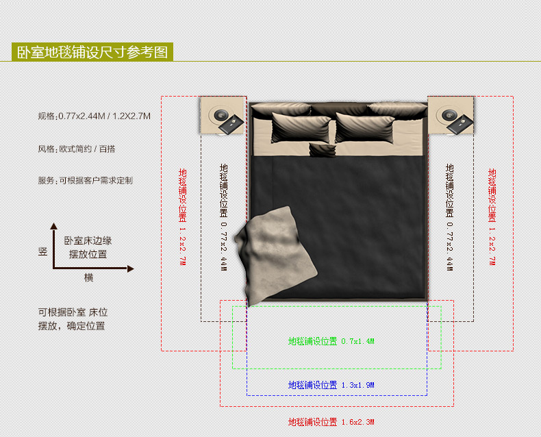 幻影 客厅地毯茶几加厚款弹力丝地毯 地垫 婚房 卧室满铺床边毯纯色 可定制 黑灰混色 140x200厘米