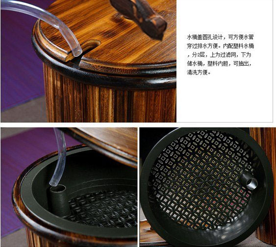 
                                        云品家居 竹制茶桶 茶叶垃圾桶茶水桶茶渣桶 茶道配件功夫茶具                