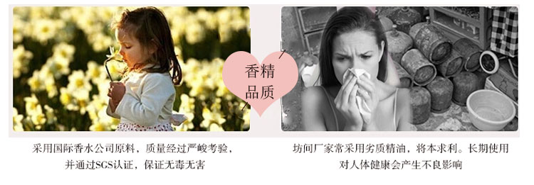 BASISHOME倍思家 无火香薰精油套装房间香氛香水室内石膏爱心装饰 倍思家线上专供 樱花 30ml