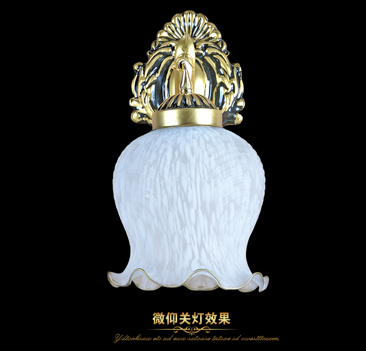 欧式壁灯床头灯具简约创意仿古美式田园客厅卧室工艺壁灯6003 6003-1