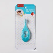 Fisher Fisher Price baby toothbrush children's toothbrush baby soft hair toothbrush oral cleaning small brush head 1-2-3 years old gum protection deciduous toothbrush blue