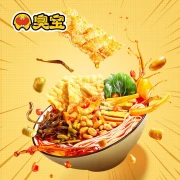 Smelly treasure snail powder boiling original soup large pieces of yuba Guangxi specialty snail powder rice noodle bag convenient instant food 300g*4 bags