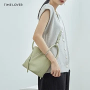 टाइम लवर शाओमाई ब्रेसलेट बैग ट्रेंडी डंपलिंग बैग मूल आला डिजाइनर मॉडल सिंगल शोल्डर मैसेंजर महिलाओं का बैग शाओमाई ब्रेसलेट: बीन पेस्ट ग्रीन