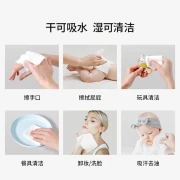 Manxi unicorn soft towel baby and children cleansing soft towel newborn dry and wet dual-use 80 pumping 4 packs