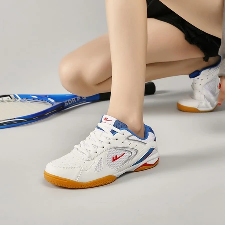 Pull back table and feather shoes new low top breathable mesh sports shoes for men and women couple shoes beef tendon bottom non-slip soft bottom competition badminton shoes indoor floor available table and feather shoes 3498/white and blue 41 Pull back table and feather shoes new low top breathable mesh sports shoes for men and women couple shoes beef tendon bottom non-slip soft bottom competition badminton shoes indoor floor available table and feather shoes 3498/white and blue 41